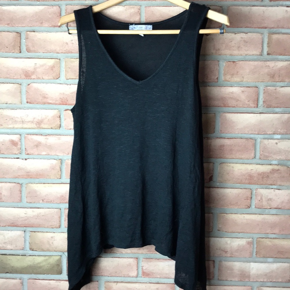 Pink Republic size XL black, asymmetrical tank top